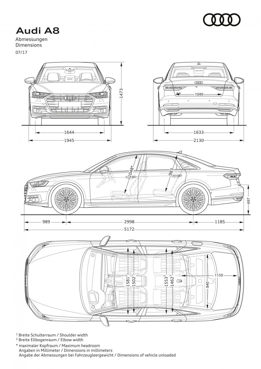 Схема Audi A8 50 TDI Quattro (D5) 2017 года  (WW) (фото 64 из 89)